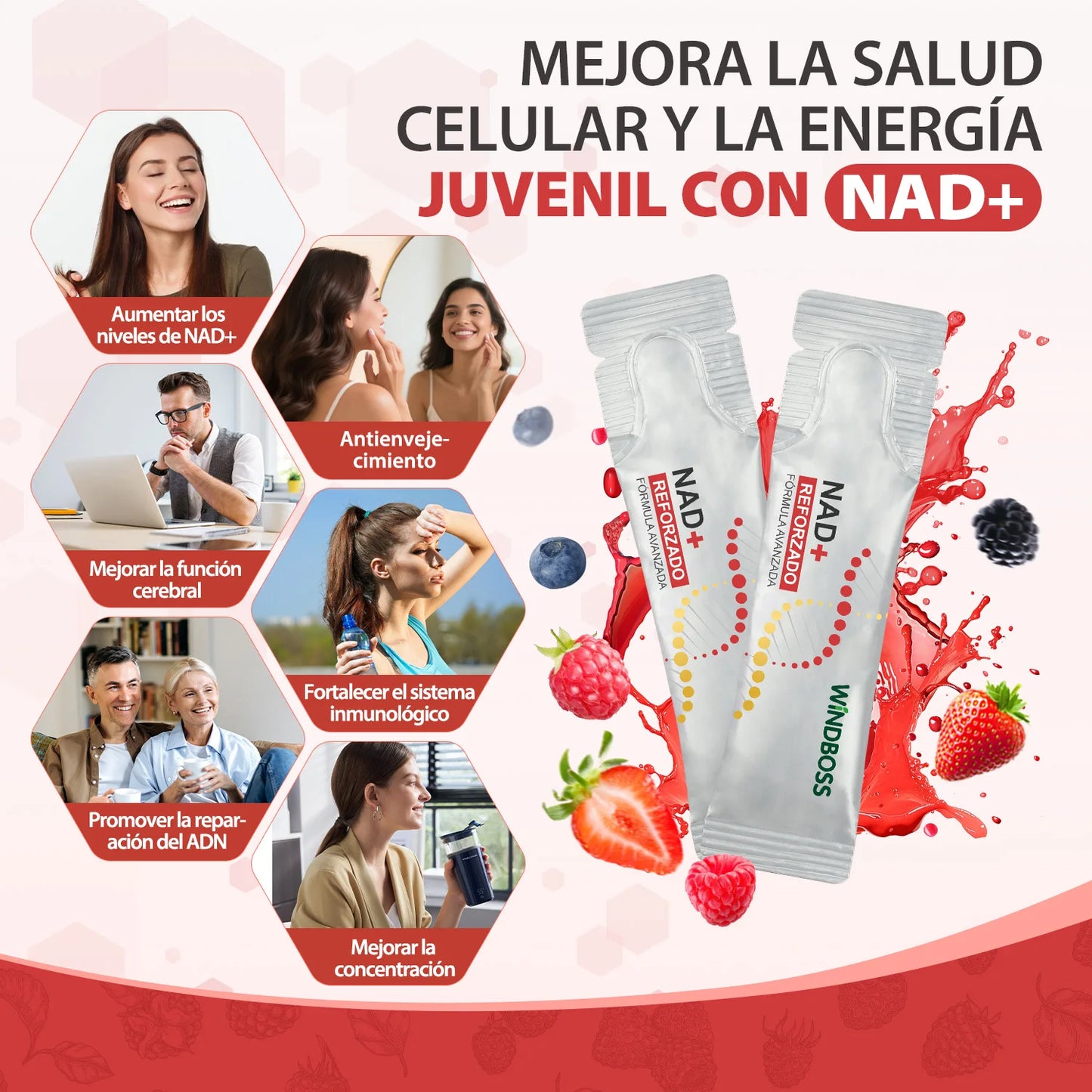 Windboss NAD+ Suplemento Líquido